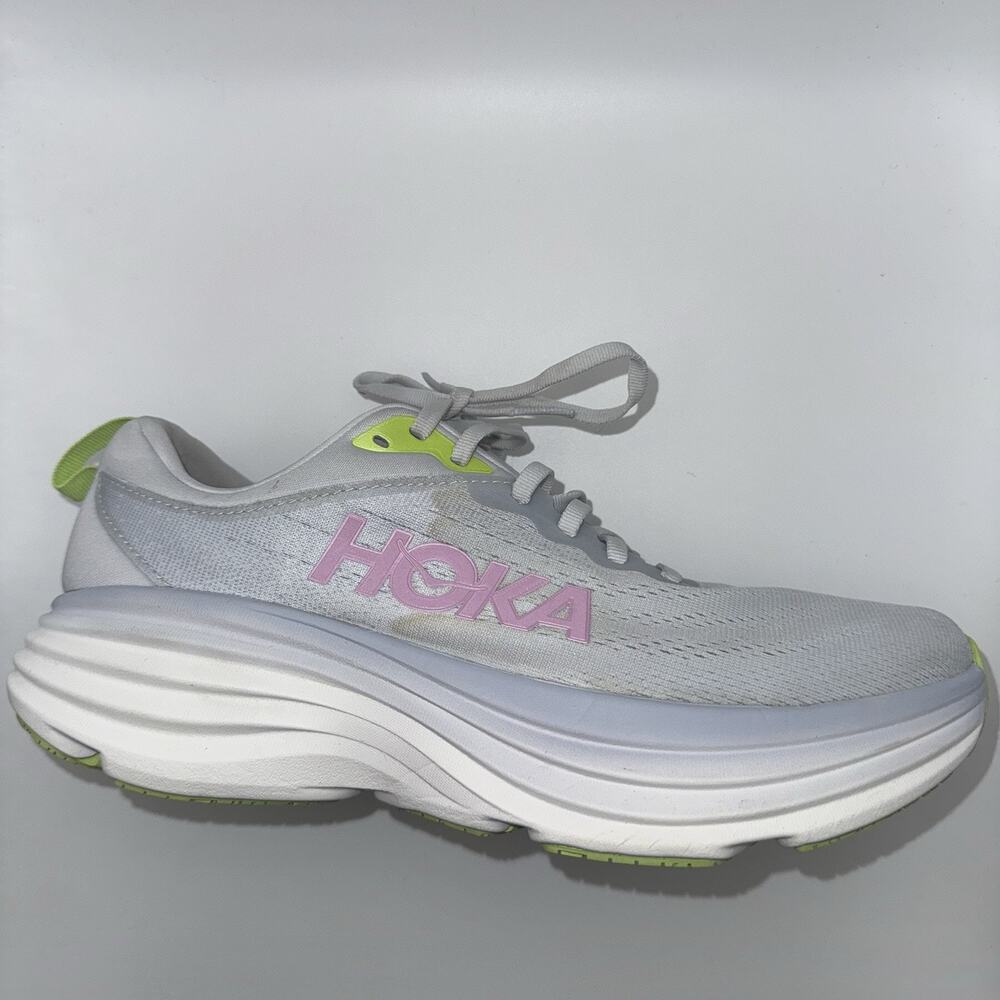 HOKA Bondi 8 Sea Ice Pink Twilight Women’s 9.5B Running Shoes 1127952 SCP - Picture 13 of 16